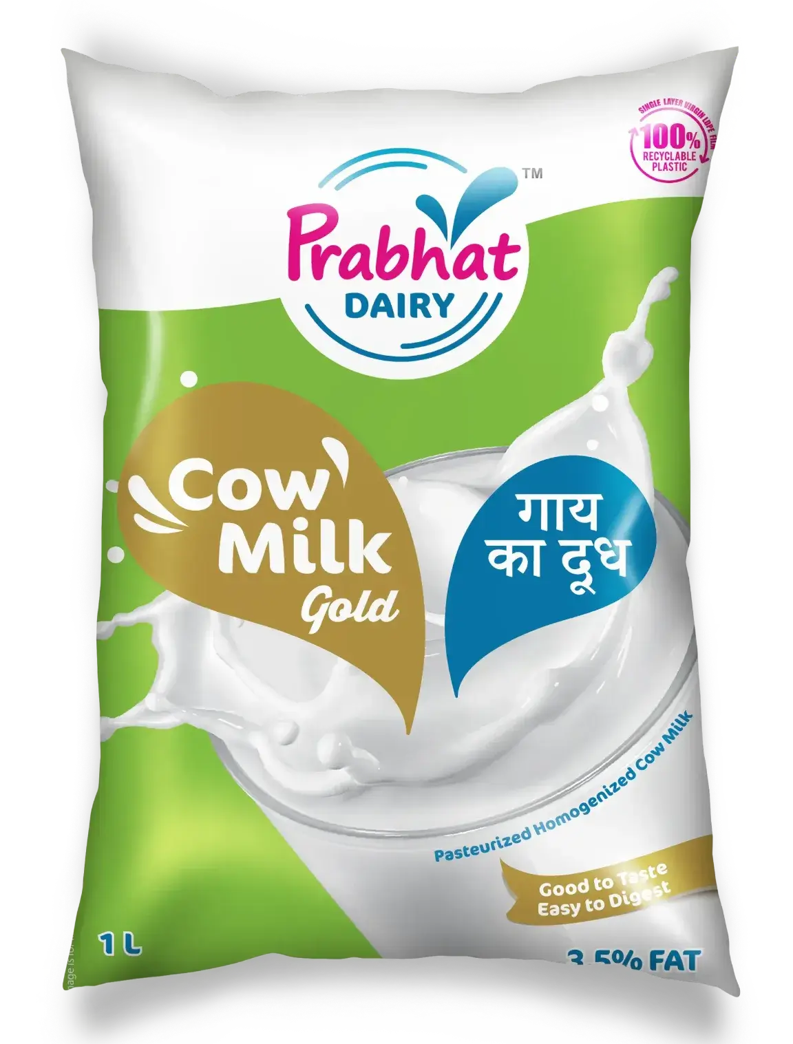 Prabhat Dairy Gold Milk Pouch 1000ml